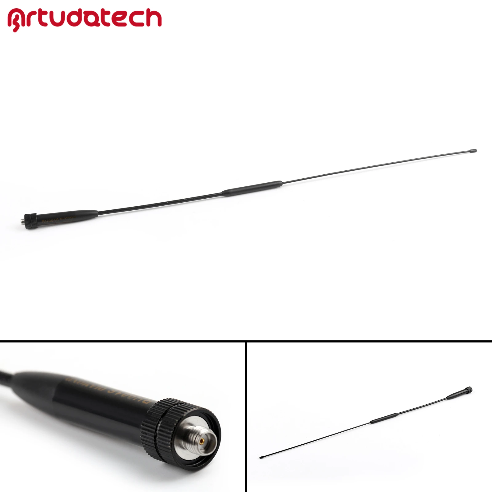 

Artudatech 1Pcs RH-901S SMA-Female Dual Band High Gain 144/430/900MHz Antenna For Radio