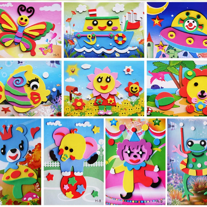 Meafeng 3D Stickers voor Kinderen van 2 tot 4 jaar, 24 Vellen Kinderstickers Meer dan 550 Inclusief Dieren, Oceaanleven, Dinosaurussen en Meer