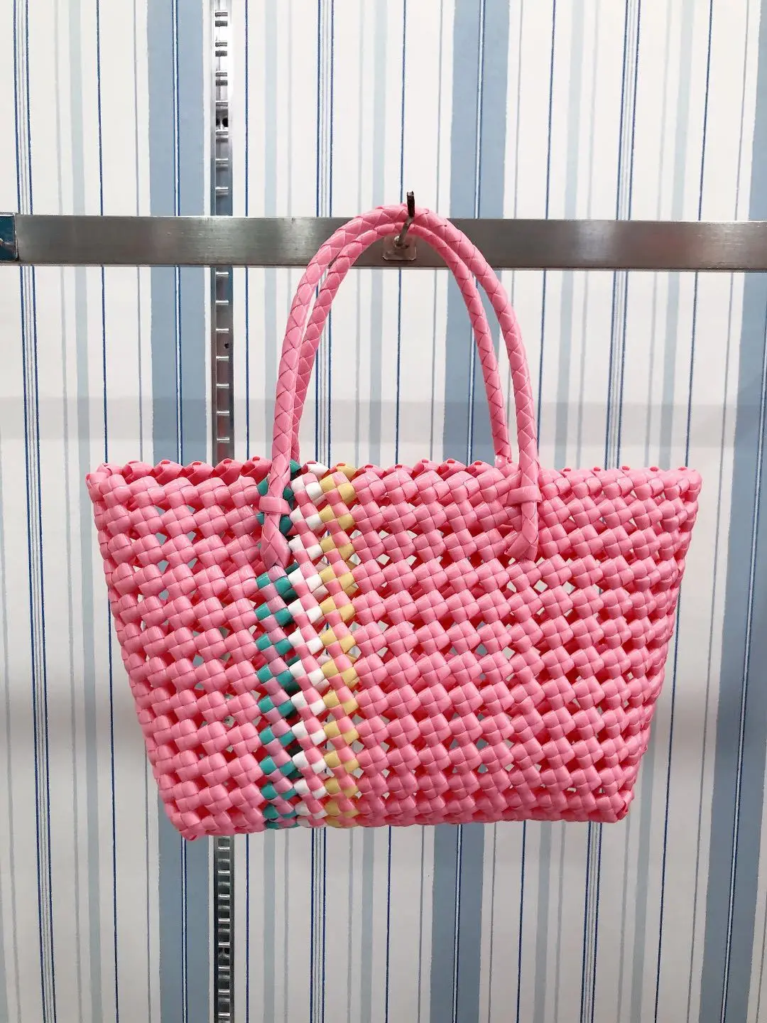 Luxury Brand Designer Style Female Travel Beach Weave Bag Weave Handbag Women Bags Pvc Knitting Basket Casual Totes