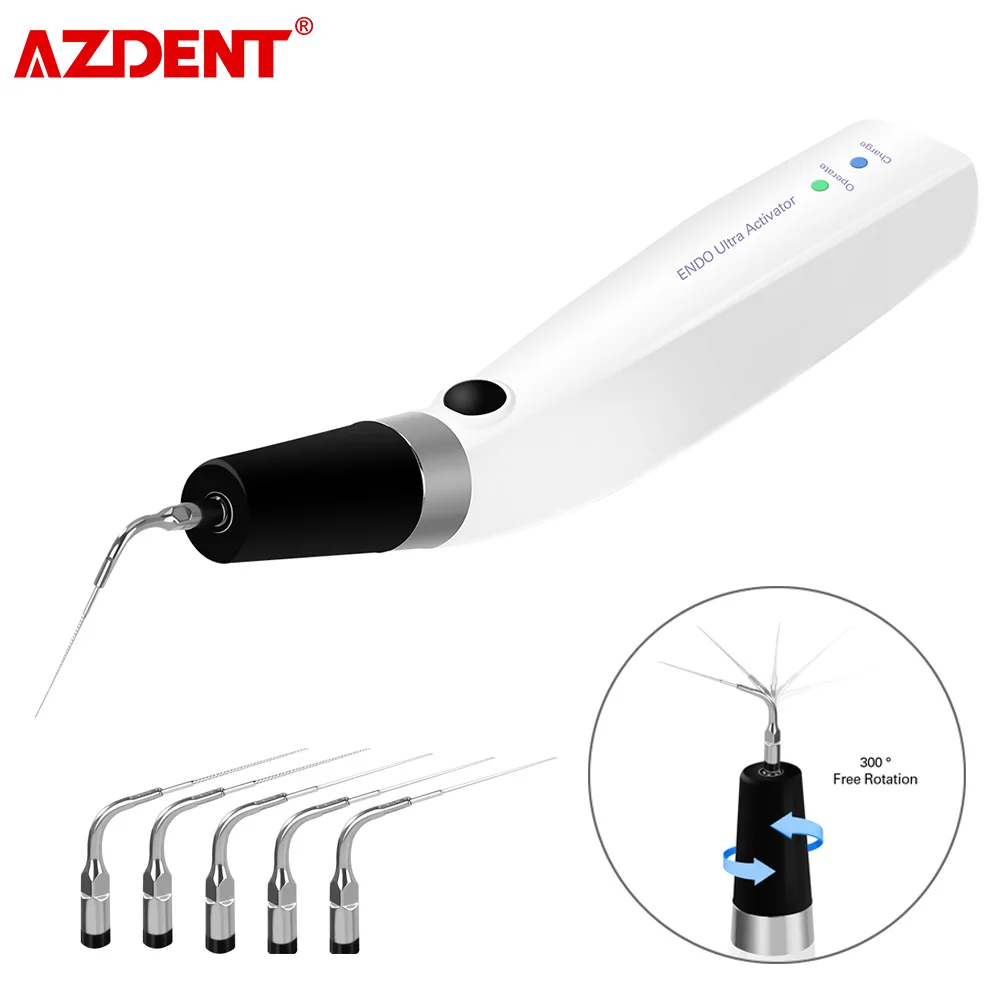 AZDENT Dental Endo Ultra Activator Wireless Endodontic Irrigator Ultrasonic Handpiece Dentistry Root Canal Instruments