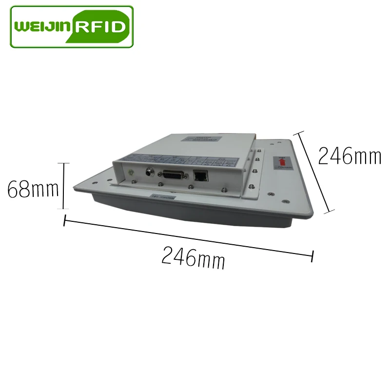 RFID reader UHF 915m 900 868mhz rfid control card sticker long range 9dbi antenna Ethernet/RS232/RS485/Wiegand Integrated Reader