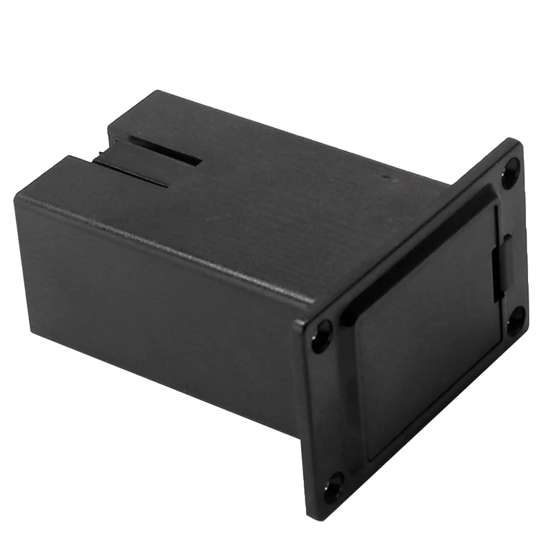 New 1pc 9V Battery Black Holder Case Box Compartment Cover Guitar Bass Pickup