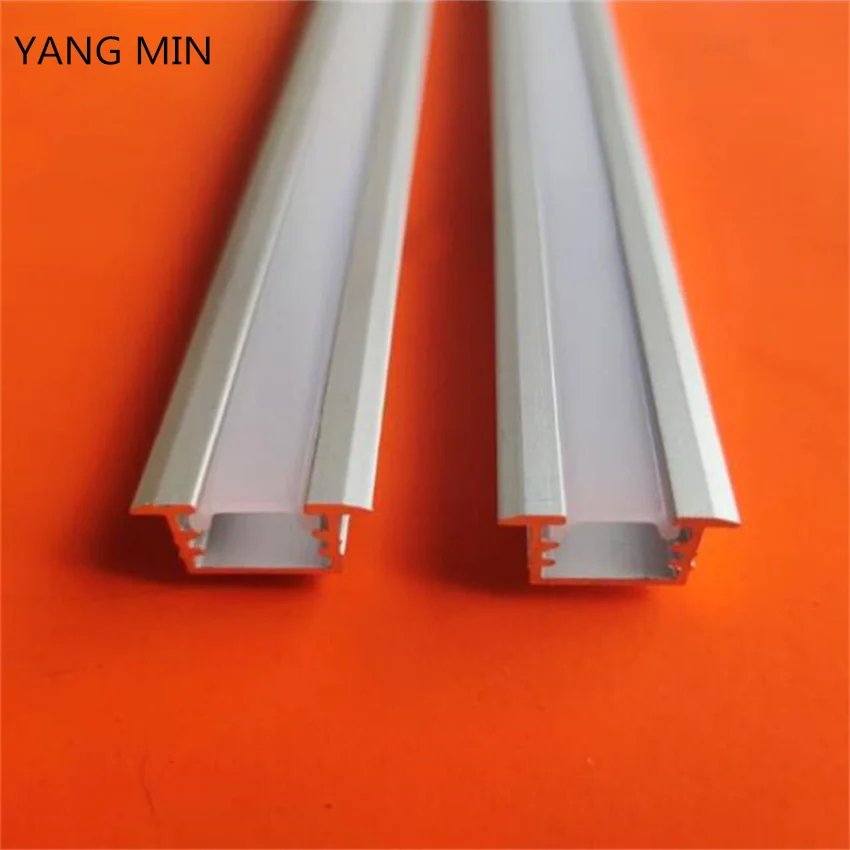 

YANGMIN Free Shipping 2m/pcs Top Sales PC Opal Diffuser Silver Aluminum Channel 18*8mm LED Profile For LED Strip