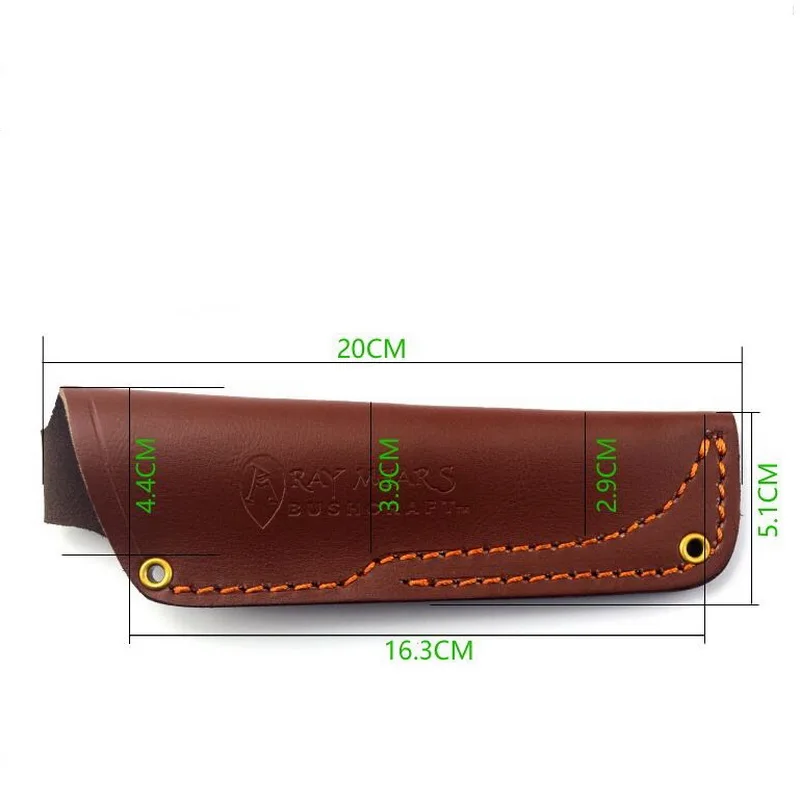 Leather Knife Cover Nordic BUSHRAFT Lei Fatty Straight Knife Cover Head Layer Cowhide Scabbard Waist Leather Protective Cover