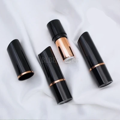 

Empty Black Lipstick Tube 12.1MM Square Shape Lip Gloss Case DIY Lip Balm Container Cosmetic Tool 500pcs/Lot