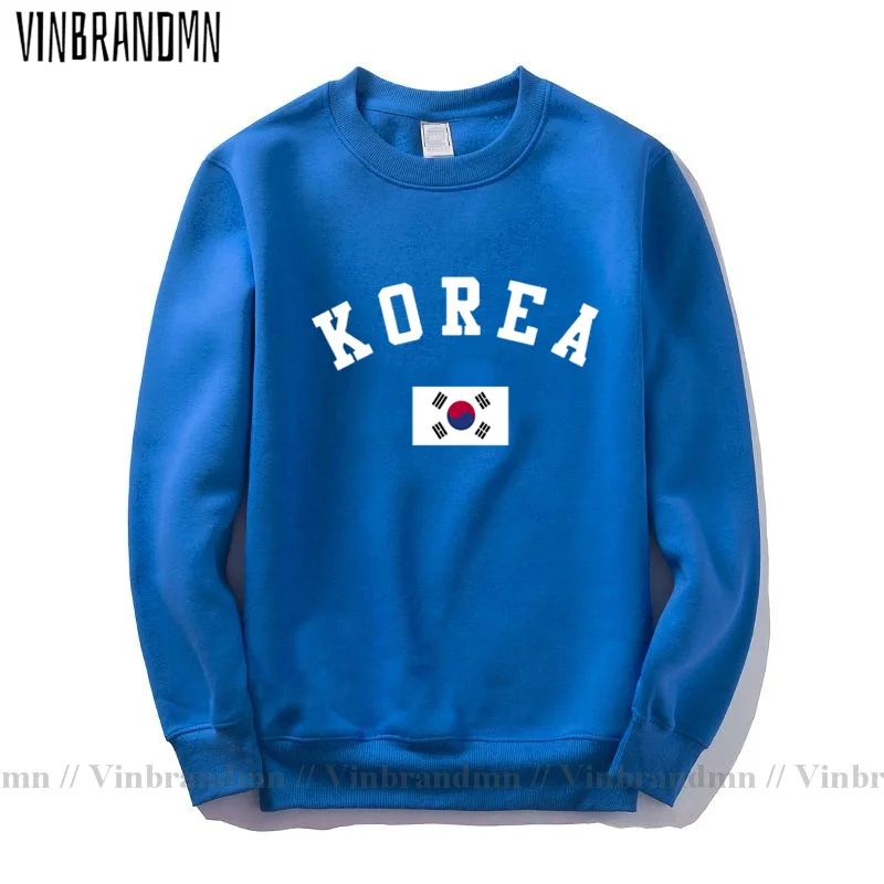 

South Korea Hoodies Men Sweatshirt New Streetwear Clothes Classic Jerseys Footballer Tracksuit Nation Korean Flag Fleece KR Tops