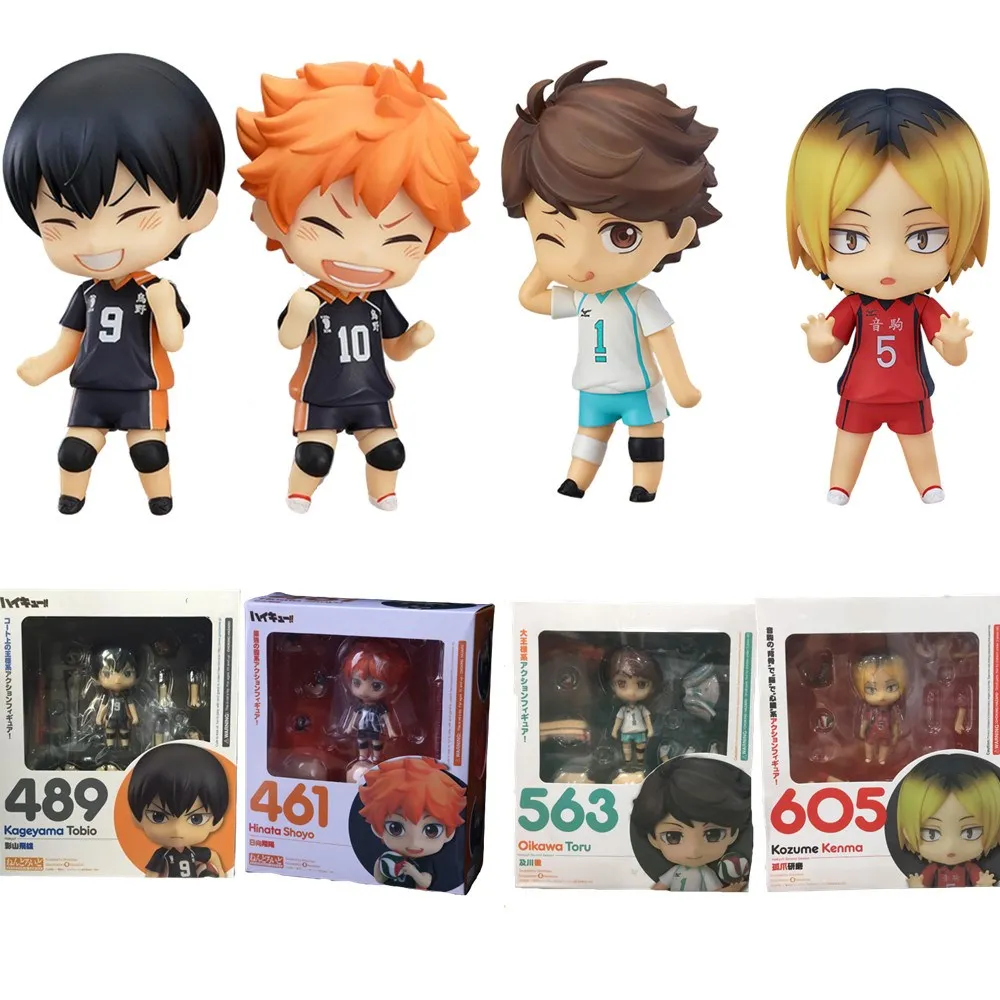 Anime Figure Haikyu Hinata Shoyo #461 Kageyama Tobio #489 Oikawa Tooru #563 Kozume Kenma #605 Cute Action Sport Kids Toys Doll