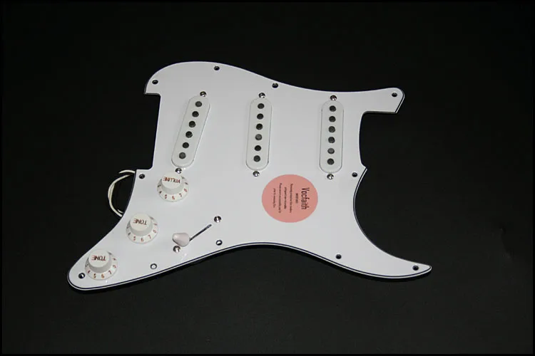 Classic White Suitable for VOCFAITH VF-1 Electric Guitar Pickup Guard Board Circuit Assembly Complete Set