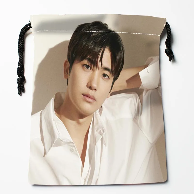 Custom KPOP Park Hyung Sik Drawstring Bags Dust-Proof Fashion Print Fabric Storage Bags Boys Girls Festive Gift 18X22cm 0824