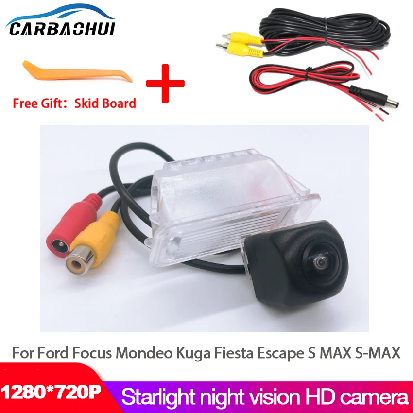 

170 Degree 720x1280P HD Night Vision Vehicle Rear View Reverse Camera For Ford Focus Mondeo Kuga Fiesta Escape S MAX S-MAX Car