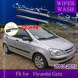 for Hyundai Getz Click TB 2003 2004 2005 2006 2007 2008 2009 2010 2011 2012 2013 Car Wiper Blade Front Windshield Wipers 22