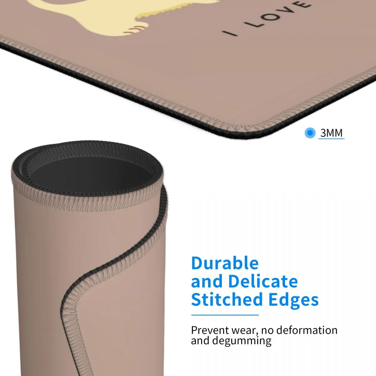 I Love My Scotties 마우스 패드 맞춤형 미끄럼 방지 고무 베이스 게이머 마우스 패드 액세서리, 스코티시 테리어 개 사무실 컴퓨터 PC 매트