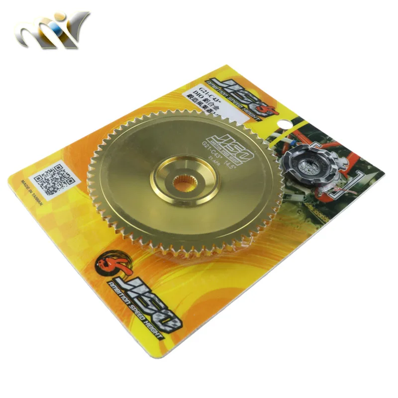 taiwan JISO Racing Scooter Variator CNC aluminum Fan Variator for GY6 50 80 139QMB/QMA ZX Dio 50 AF18 AF28 AF34 Scooter Moped