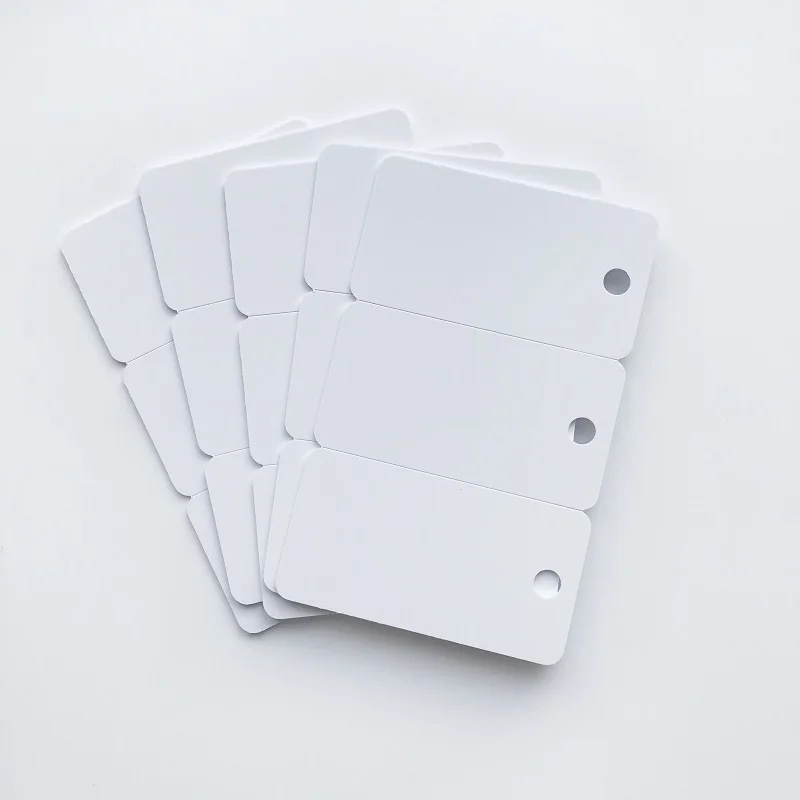 10pcs/Lot White Plastic Blank Inkjet Printable 3up PVC Card for Key Card /Member Card Printing by Epson or Canon Printer
