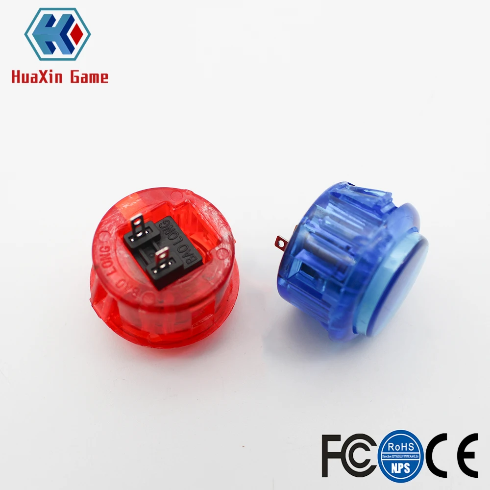 Kit de piezas de bricolaje para juegos Arcade para PC Mame, Raspberry Pi Retro Pie, 5 pines, joystick SANWA de copia de 8 vías, transparente, botones de 30mm, 24mm