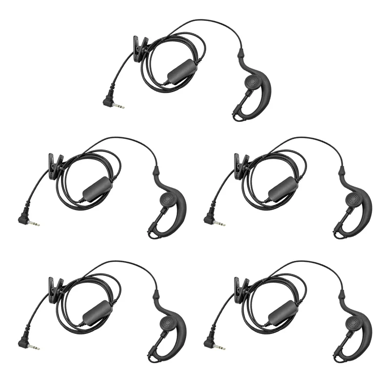 Micro écouteur radio bidirectionnel, câble renforcé, forme G, 1 broche, 2.5mm, compatible uniquement avec Motorola Talkabout