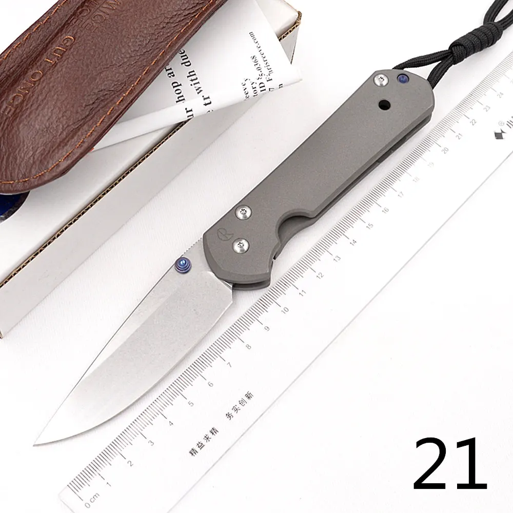 JUFULE Large Sebenza 21 D2 titanium handle ceramic bearing folding Tactical pocket camping hunt outdoor EDC tool kitchen knife