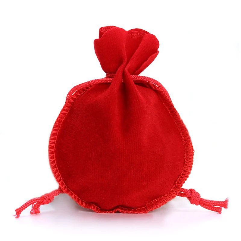 10 pçs 2 tamanhos embalagem de calabash cordão veludo bolsa saquinho saco de presente para jóias coisas de casamento festa grânulo recipiente