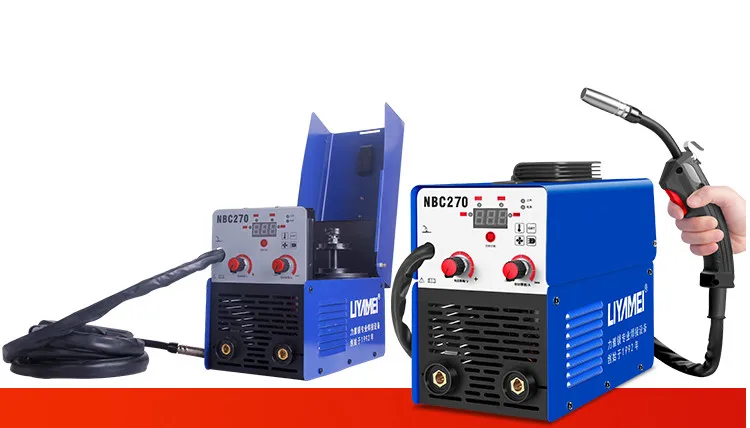 

Carbon dioxide two protection welding machine 220V household portable airless integrated machine semi-automatic welding