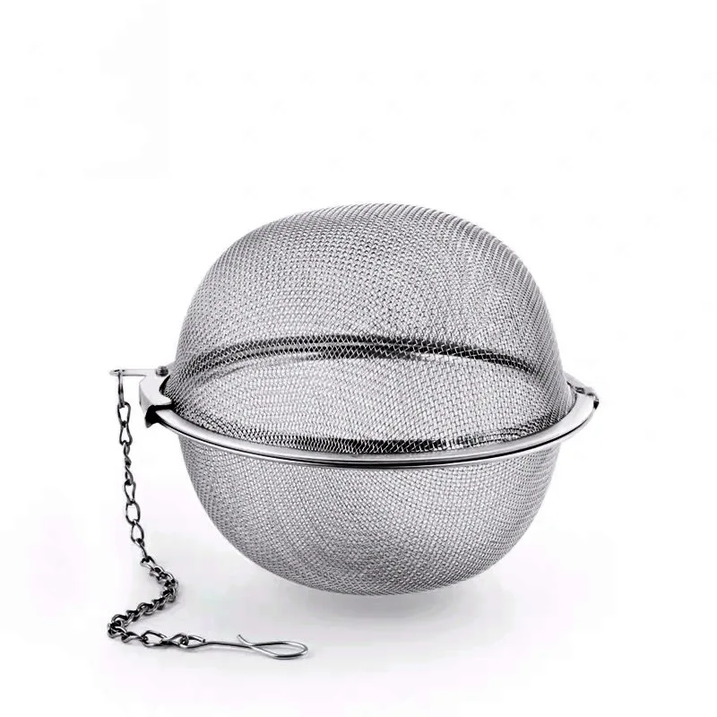 4 Size Stainless Steel Tea Infuser Sphere Locking Spice Tea Ball Strainer Mesh Infuser Tea Filter Kitchen Accessories Dropship