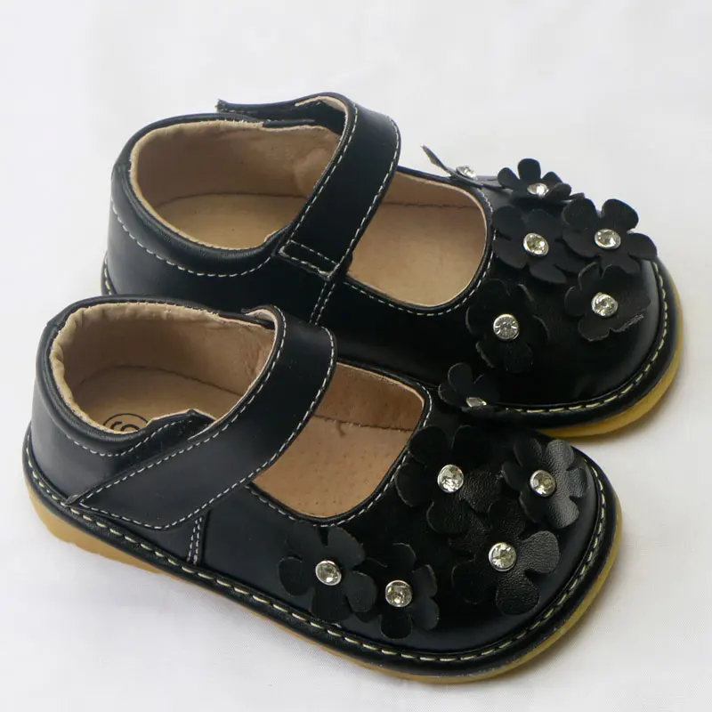 

Toddler Mary Jane Shoes Kids Leather Sandals 2020 New Fashion Girl School Shoes Summer Baby Shoes with Sounds Flower