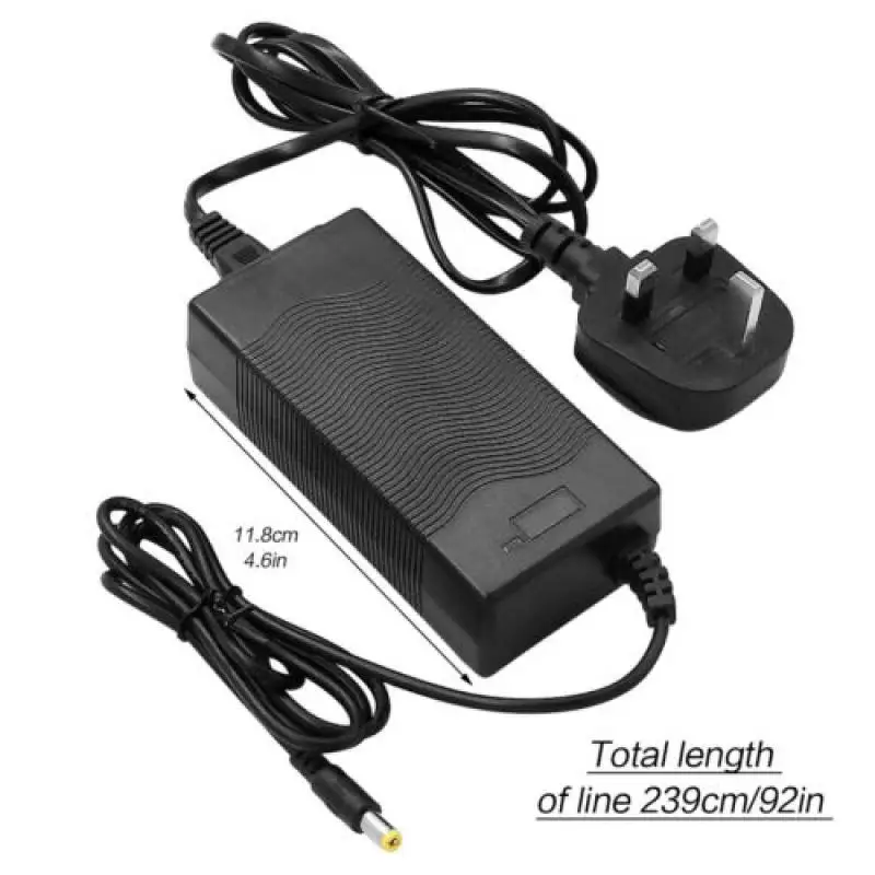 

29.4V 2A Lithium Battery Power DC Charger UK Plug fr 24V E-bike Electric Bicycle