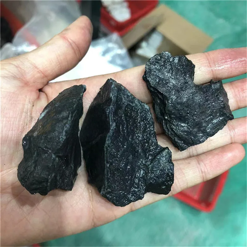 natural stones Raw Shungite stone Rough energy quartz water cleaner Natural mineral crystal