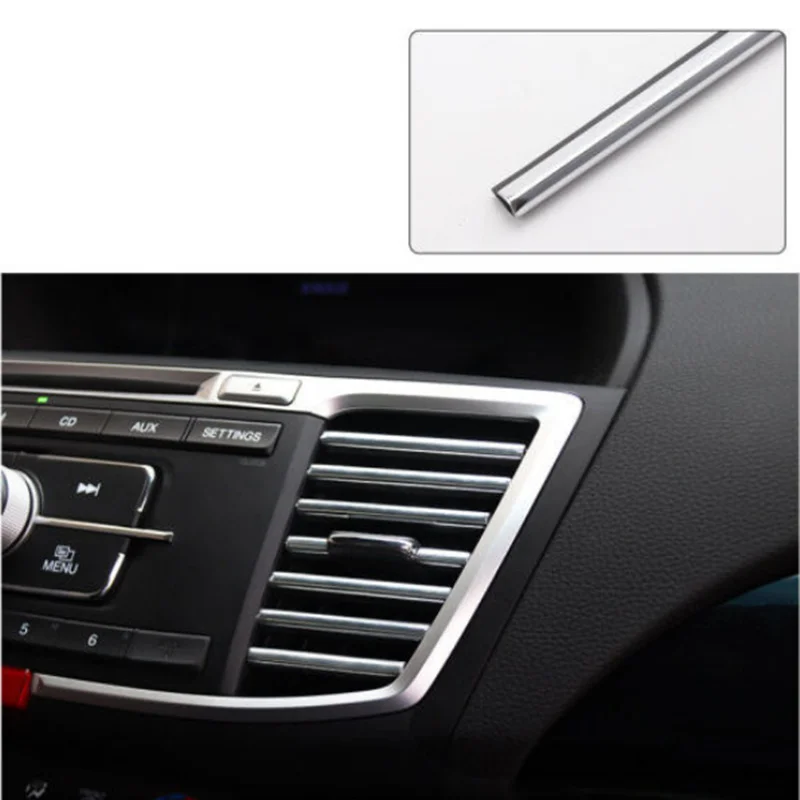 2024 Car styling Car Air Vent Grille Decoration Strip For Renault Koleos Clio Scenic Megane Duster Sandero Captur Twingo