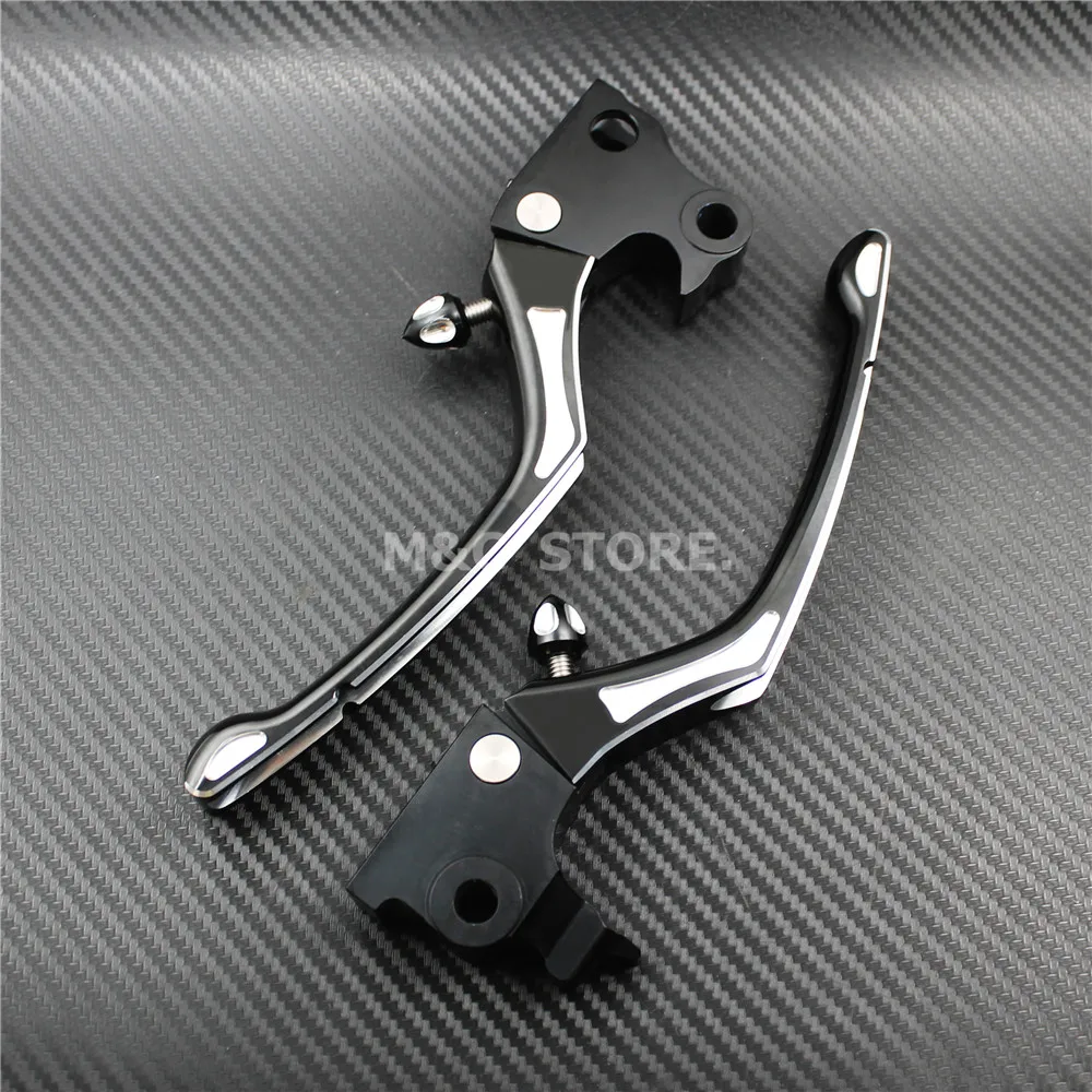 1 Pair Motorcycle Adjustable Regulator Brake Clutch Handle Lever CNC Aluminum For Harley Sportster XL883 XL1200 X48 2004-2013