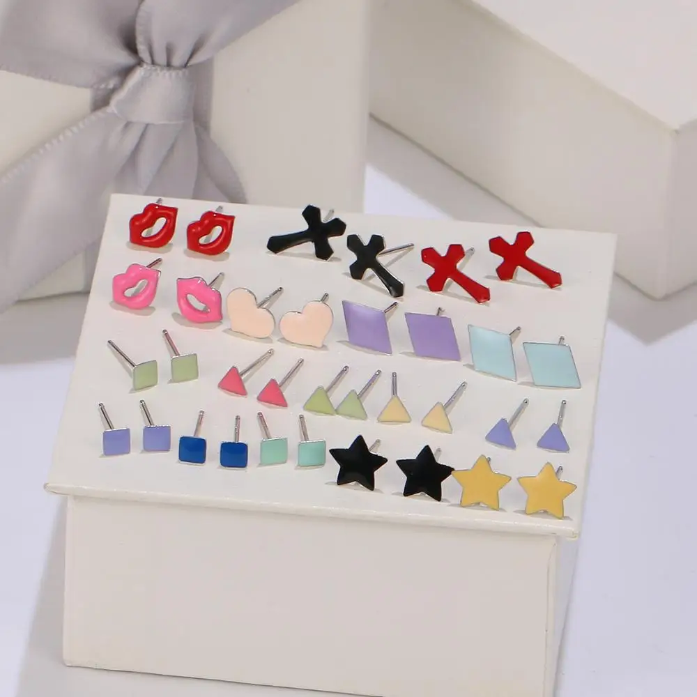 

Mankuu модные маленькие милые изящные квадратные/Алмазные/треугольные бриллиантовые красивые ювелирные изделия из серебра 925 пробы подарок для женщин