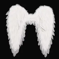 1pc Angel Feather Wing Xmas Party Dress Decoration Stage Supply Angel Feather Wings Adult Children Christmas Stage Props