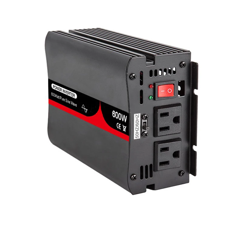 Trasformatore di tensione a onda sinusoidale pura da 600W 12V/24V/48V cc a 100V/110V/120V/220V/230V ca 240 HZ inverter di potenza