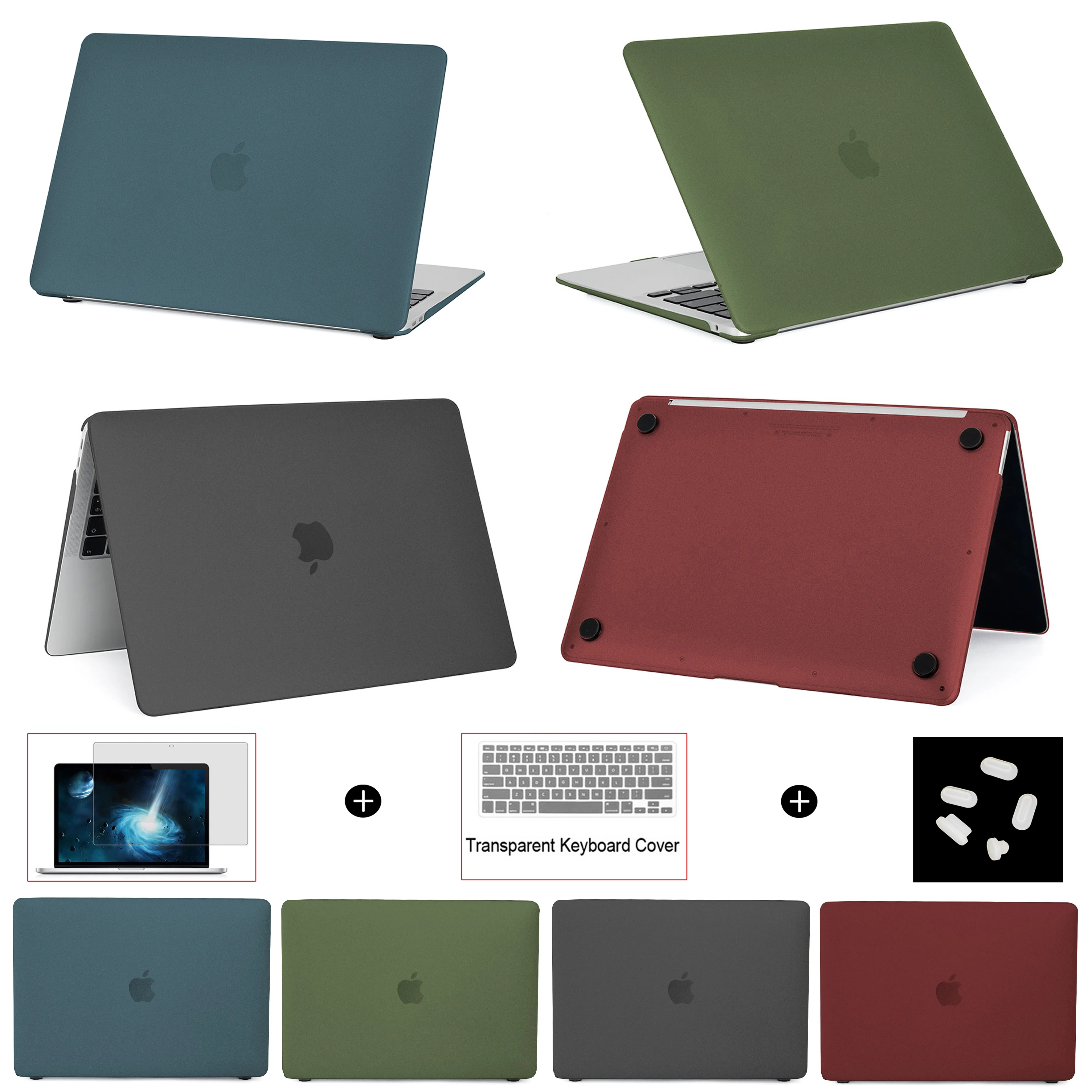 

New 2020 Laptop Case For Apple MacBook M1 Chip Air Pro Retina 13.3 Inch with Touch Bar ID A2337 A2179 A2338 A2251 A2289 Cover