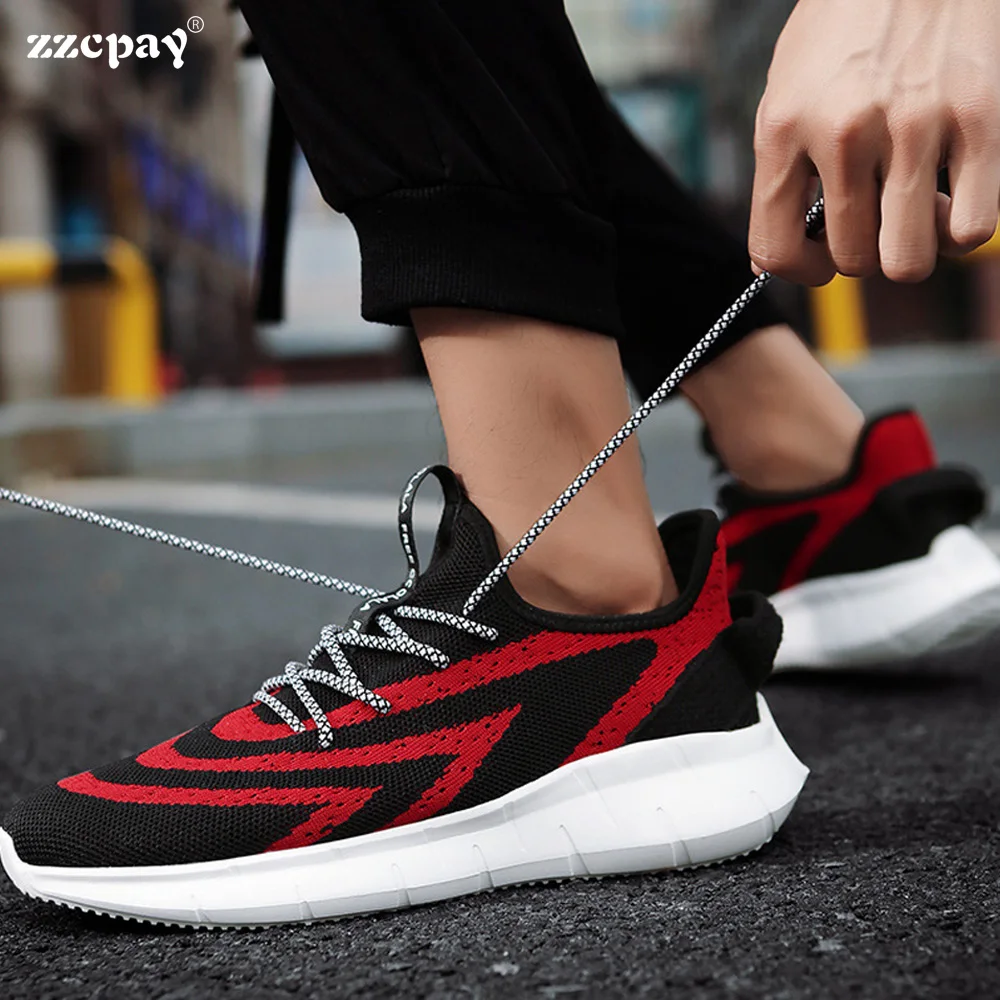 

New Men's Four Seasons All-match Casual Shoes Flying Woven Mesh Breathable Sports Shoes Fitness Basketball Cycling Running Shoes