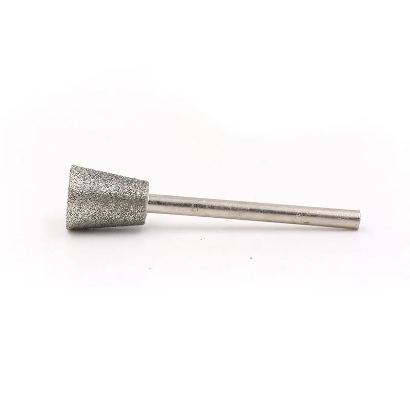 5 Stks/set 2.35Mm Shank Diamant Slijpen Naald Hoofd Gecoat Gemonteerd Bit Cutter Jade Carve Gereedschap Graveren Rotary Burr Dremel tool