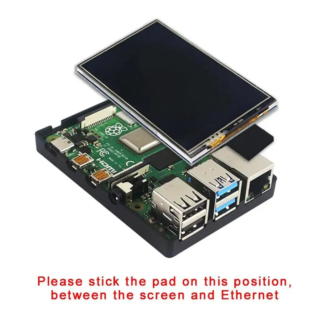 SOLLED-Kit de pantalla táctil para Raspberry Pi 4, 3,5 pulgadas, Tft, 480x320, 50fps