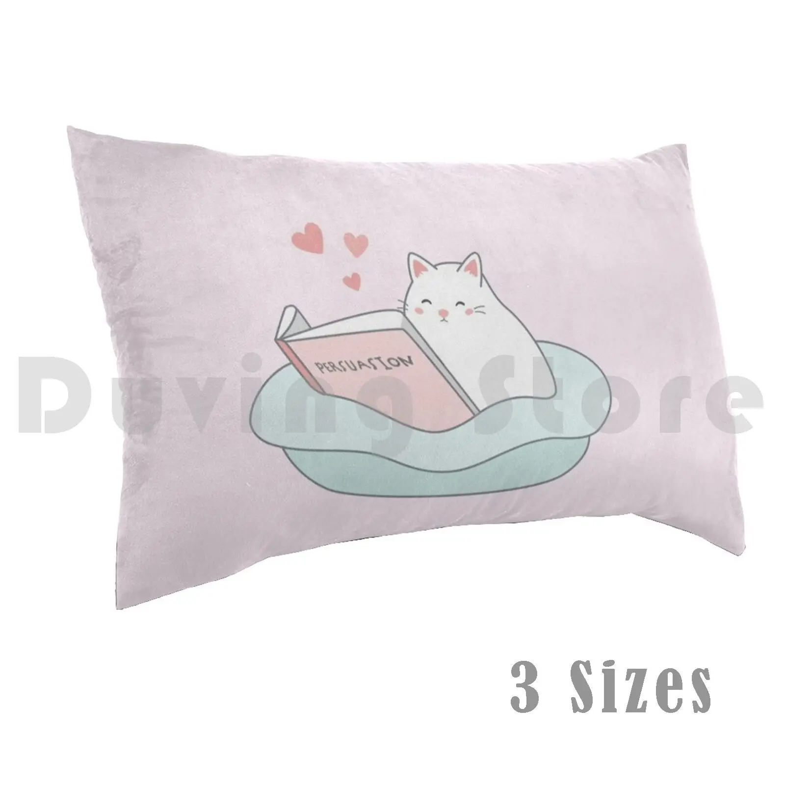 Jane Austen Cat-Persuasion , Pale Pink Pillow Case 20*30 Inch Jane Austen Jane Austen Jane Austen