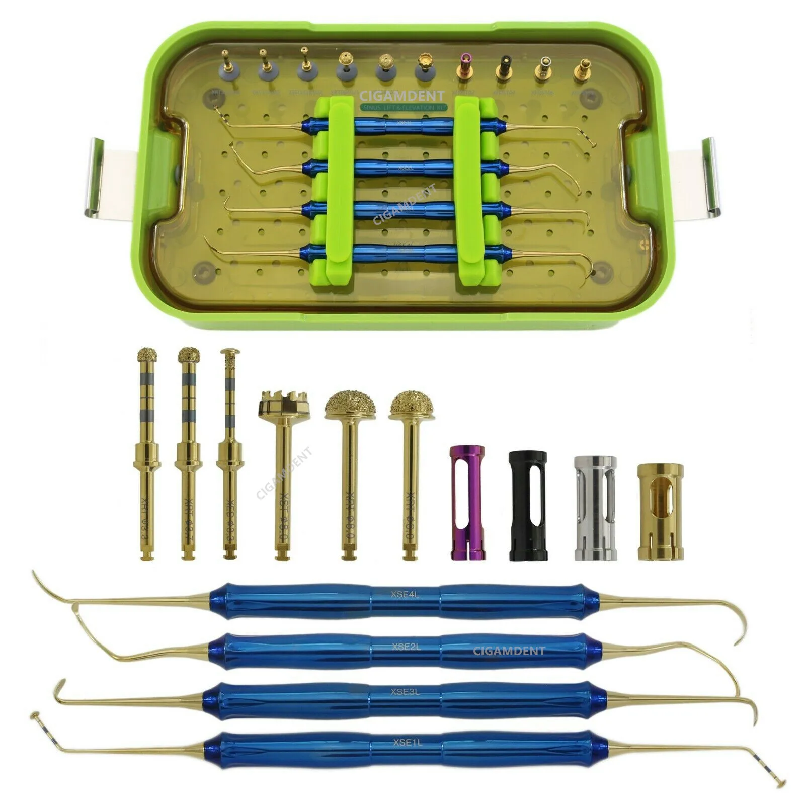 Dentium DASK Advanced Sinus Lift Kit Dental Implant Drills Stoppers Surgical Sinus Lifting Elevation Hand Instruments Tools