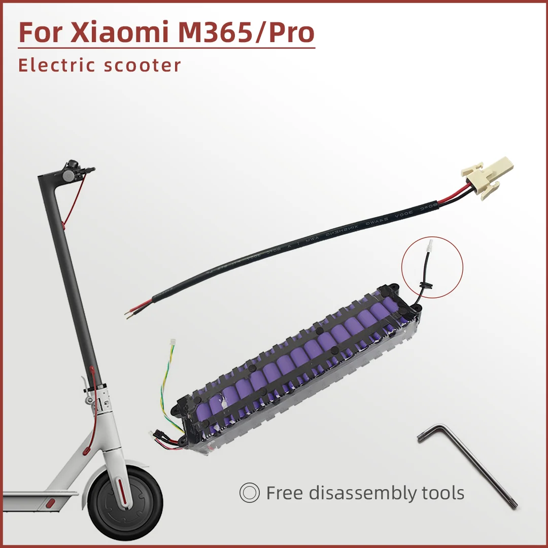 Led Smart Tail Light Cable Direct Fit Electric Scooter Parts Battery Line Foldable Wear Resistant for Xiaomi Mijia M365