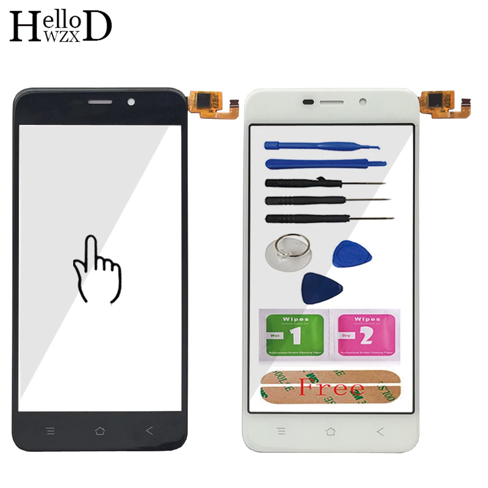 

Mobile Touch Screen Panel For Blackview A10 Front Touch Screen Glass Digitizer Panel Lens Sensor TouchScreen Tools Adhesive