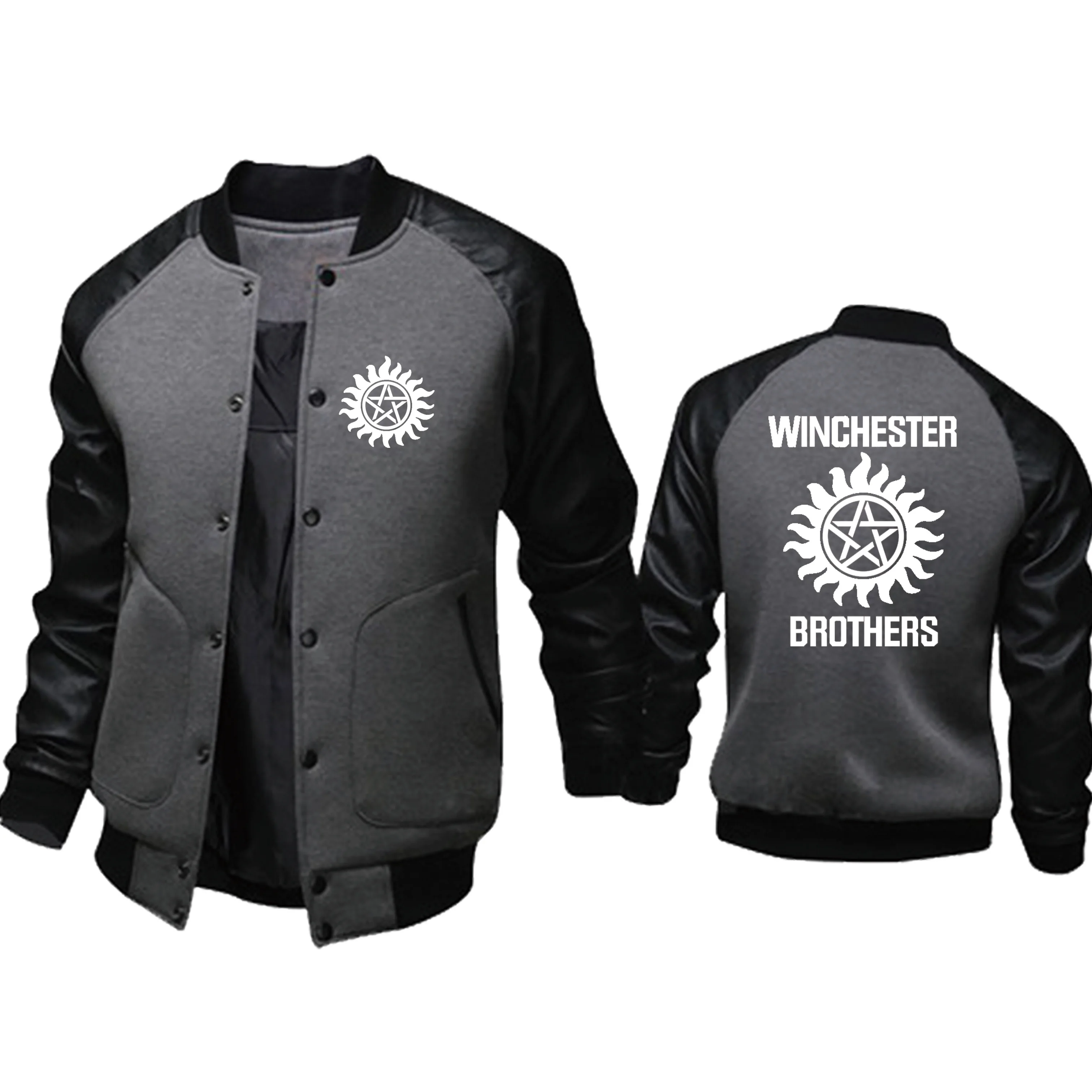 new spring autumn Supernatural Men's pullover Winchester Bros Harajuku high quality Cotton Casual Men's Jacket Wear