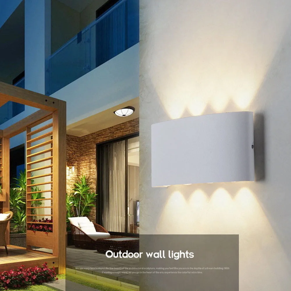 Imagem -03 - Lâmpada de Parede Led Nórdica para Casa Luz Exterior e Interior Luminária Corredor e Escada Fachada Frontal Cima e Baixo Ip66 Luminária Nórdica