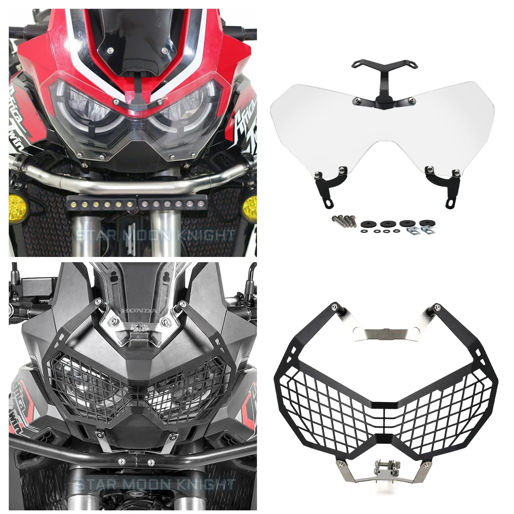 

For Honda Africa Twin CRF1100L CRF1100 L1 CRF 1100 L Motorcycle Headlight Head Light Guard Protector Cover Protection Grill