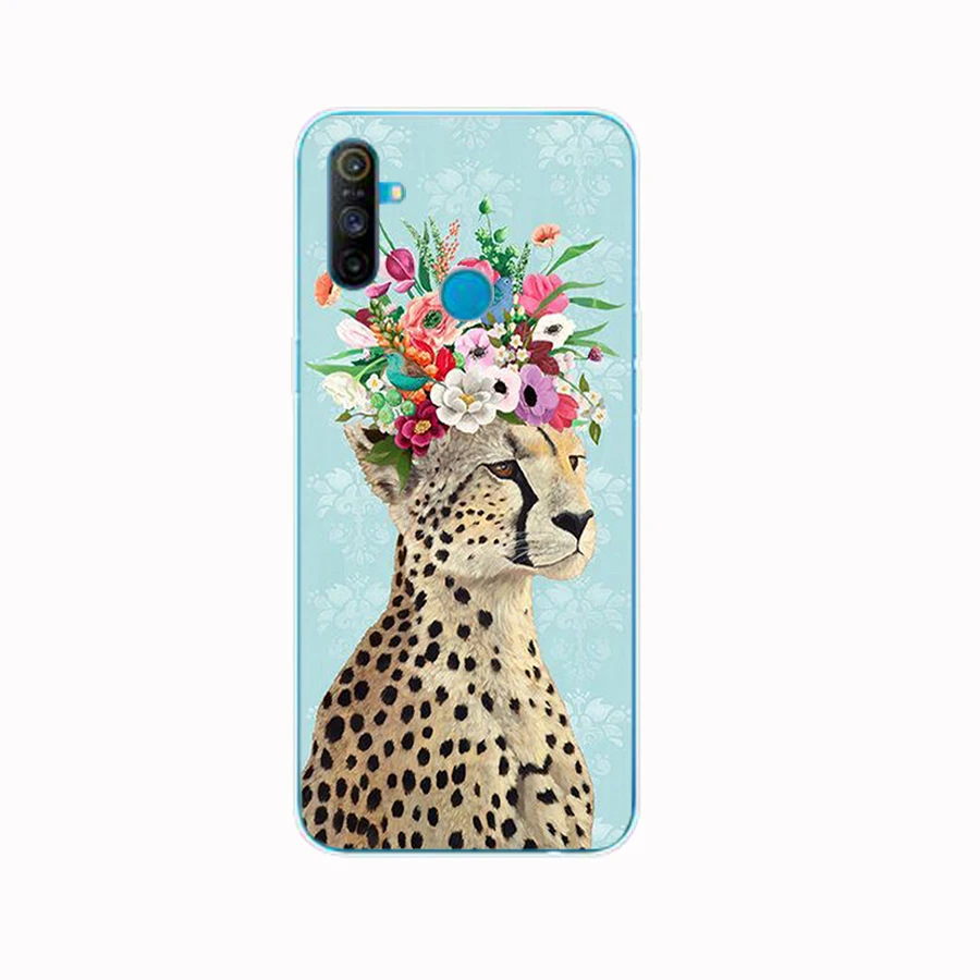 55 Fashion Sexy Leopard Print Panther Soft Silicone Tpu Cover phone Case for OPPO A1K A5S A7 AX7 A5 A9 2020 Realme 3 Pro C3 Case