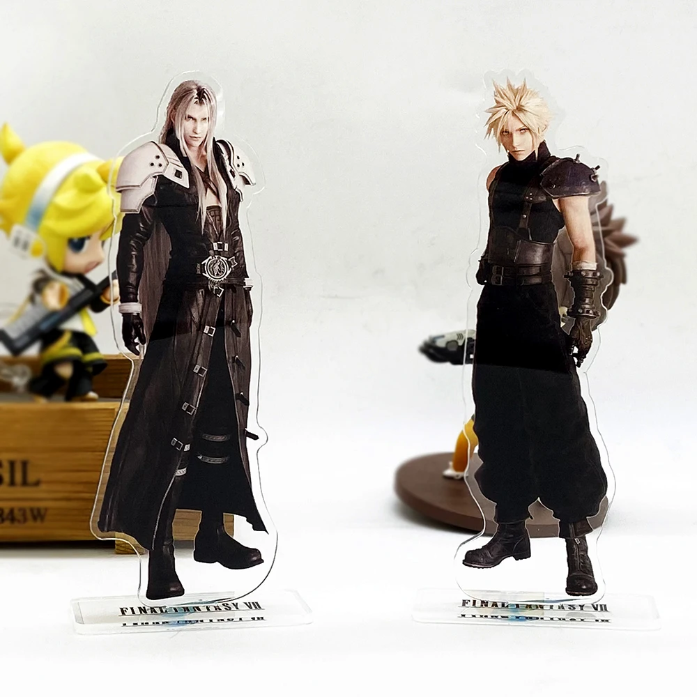 F  FF7 VII 7 Remake RE Cloud Sephiroth  Japan acrylic standee figurines desk decoration cake topper