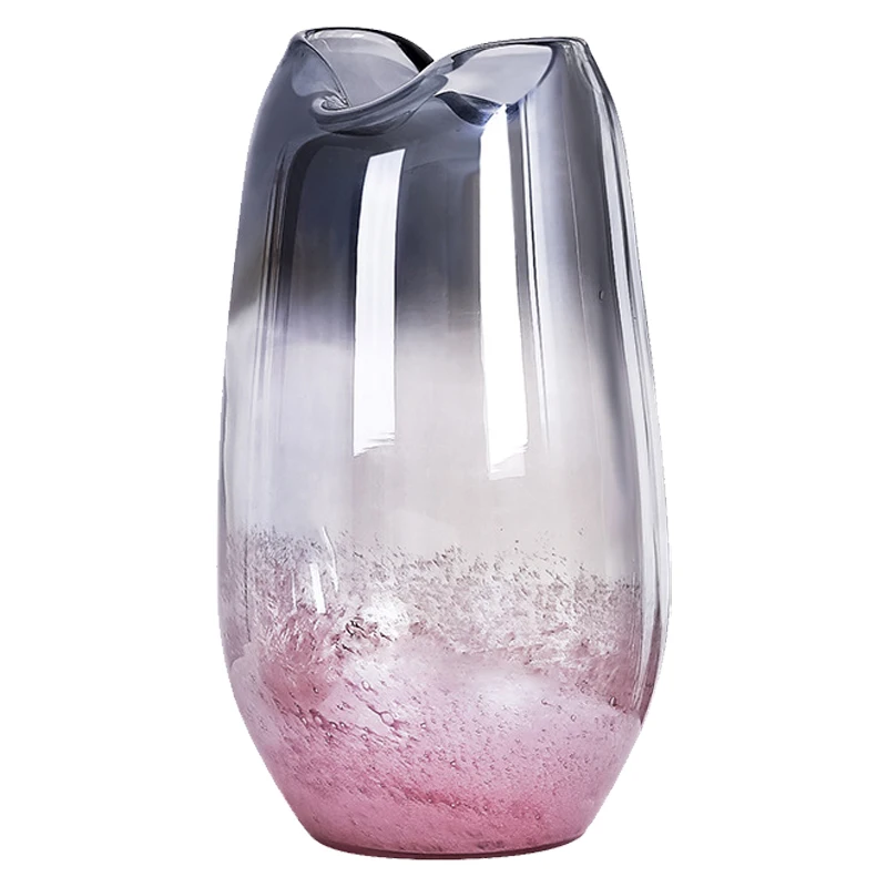 

CX Modern Simple Vase Glass Dried Flowers Flower Container Entry Luxury Home Decorations