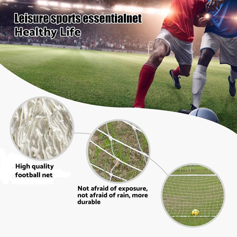 Football Training Net Soccer Goal Net Durable Training Post Mesh For Football Gate Match Junior Outdoor Sports Practice Fitness