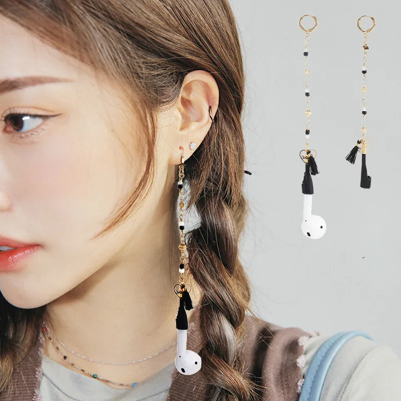 2020 New Fashion Stars Earrings Anti-Lost Earring Strap Wirreless Earphone Holder for Airpods Earbuds Accessories Connector