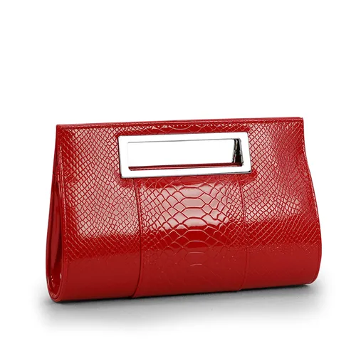 Imagen 1 del producto Bolso de mano Simple de alta calidad para mujer, bolso de hombro de cuero PU elegante con patrón de cocodrilo, Bolso pequeño para fiesta, nuevo