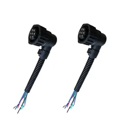 2Pcs 7 Pin Tail Light Socket Connector For Scania For Volvo Truck For Mercedes-benz Actros For IVECO Trailer 7Pin Wires Wiring